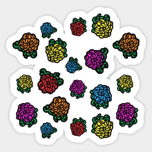 cute flowers (chrysanthemum) Sticker